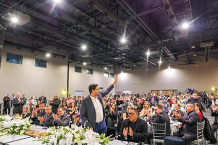 Celebraron trabajadores petroleros su Posada Navideña con el Alcalde Carlos Peña Ortiz