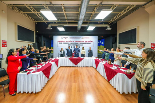 Instaló Alcalde Carlos Peña Ortiz el Consejo Municipal para Personas con Discapacidad